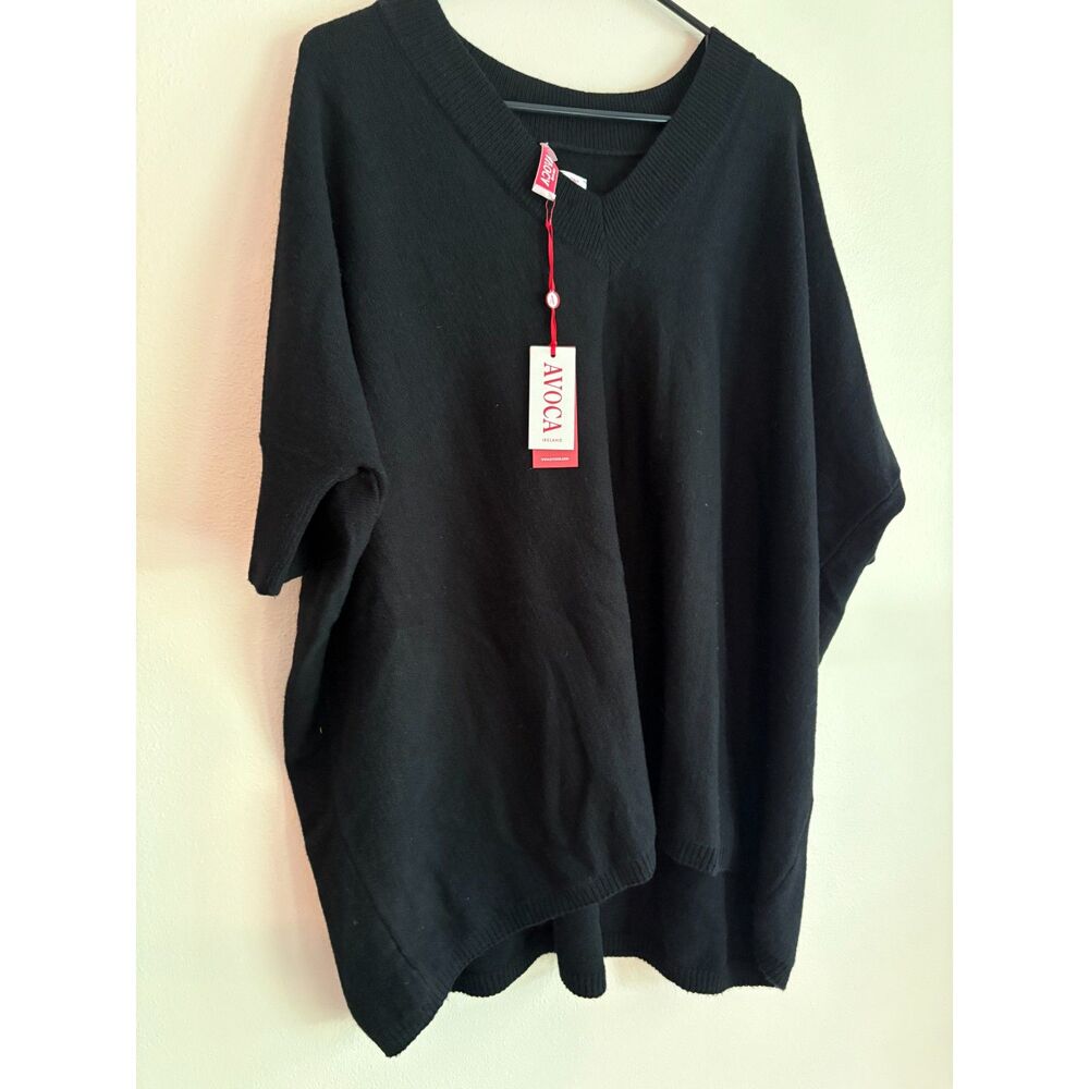 NWT Avoca Black Poncho